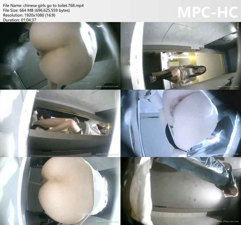 chinese girls go to toilet.768